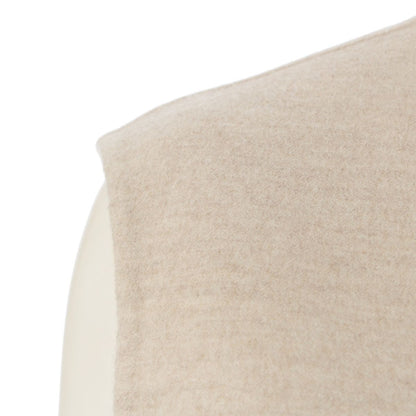 Hermes Cashmere Series Button Logo Long Gilet Coat Vest Beige 34 — view 6