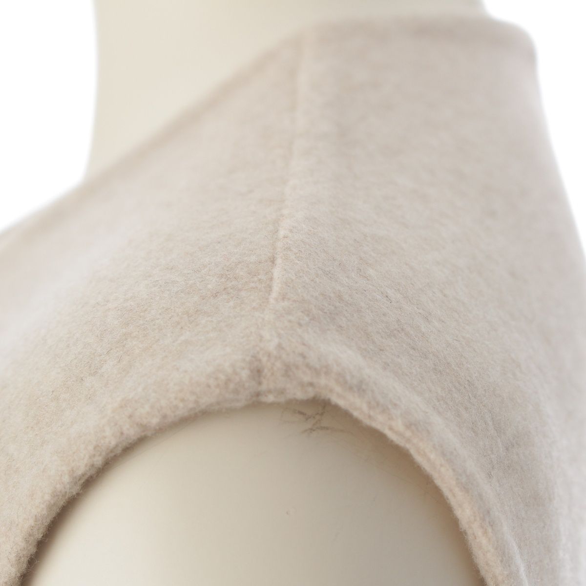 Hermes Cashmere Series Button Logo Long Gilet Coat Vest Beige 34 — view 7
