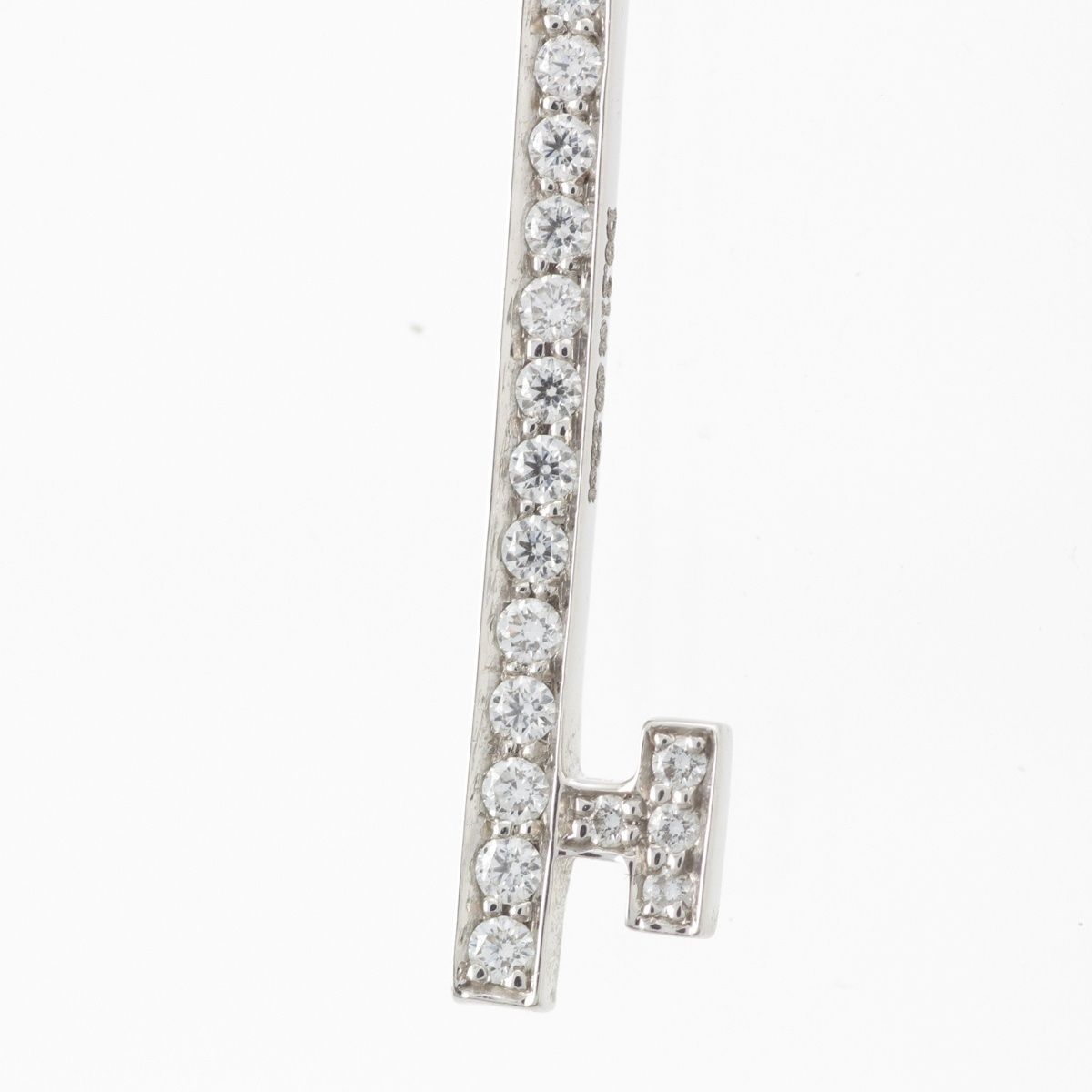 Tiffany & Co Crown Key Yellow Diamond Fancy Vivid Stone Side Necklace White Gold — view 5