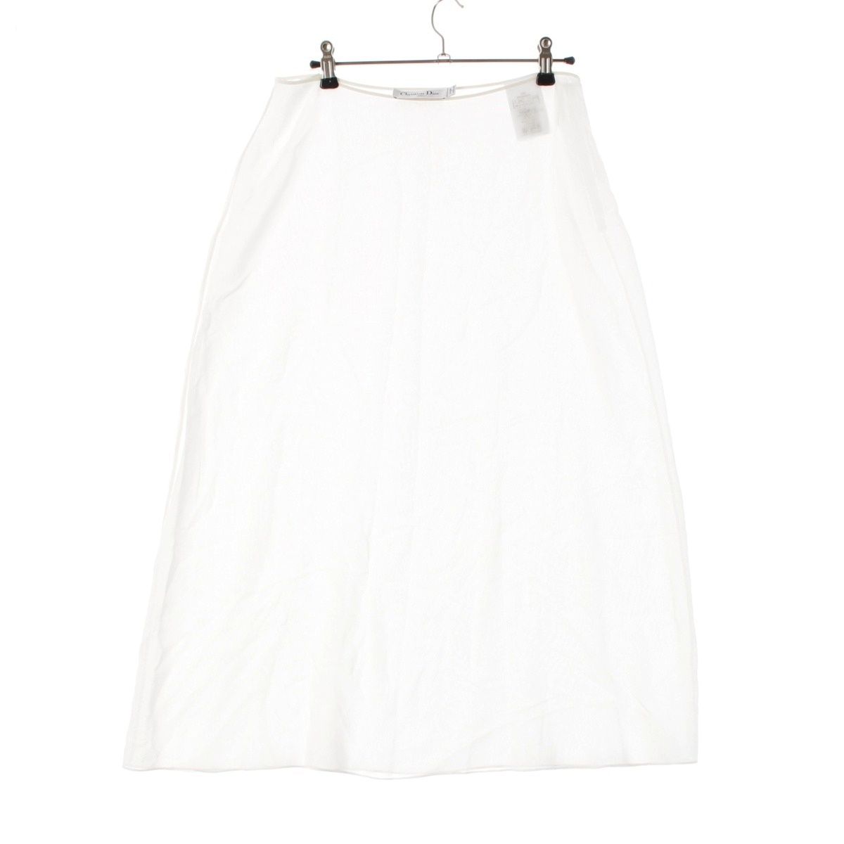 Dior Allover Butterfly Cotton Blend Midi Skirt White — view 3