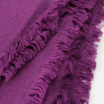 Louis Vuitton Silk Wool Monogram Shine Scarf Shawl Purple — view 5