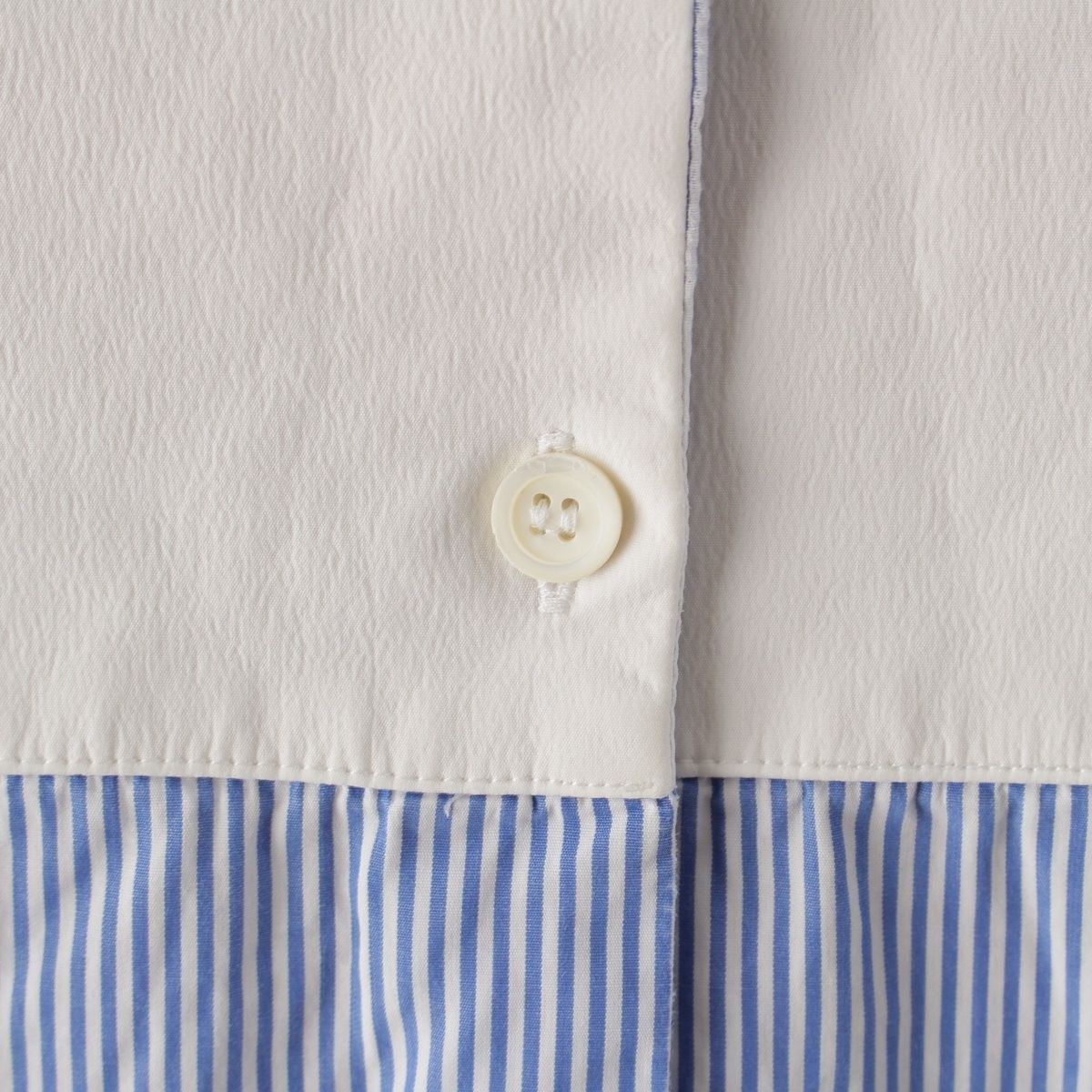 Loewe Cotton Striped Long Sleeve Shirt Blue White 34 — view 8