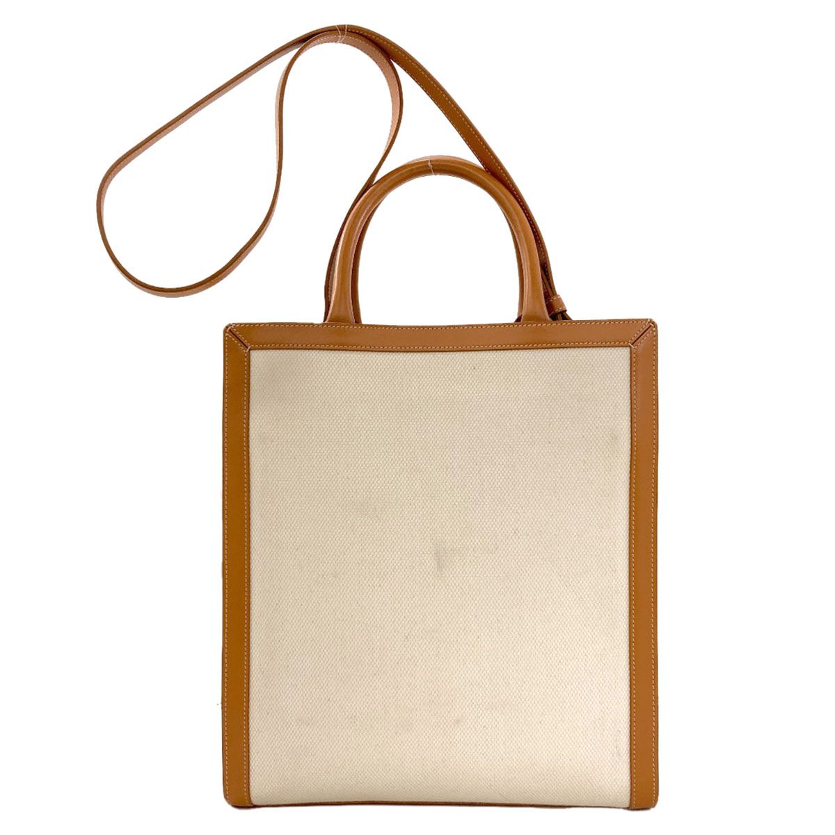 Celine Vertical Cover 2-Way Handbag Canvas — view 2