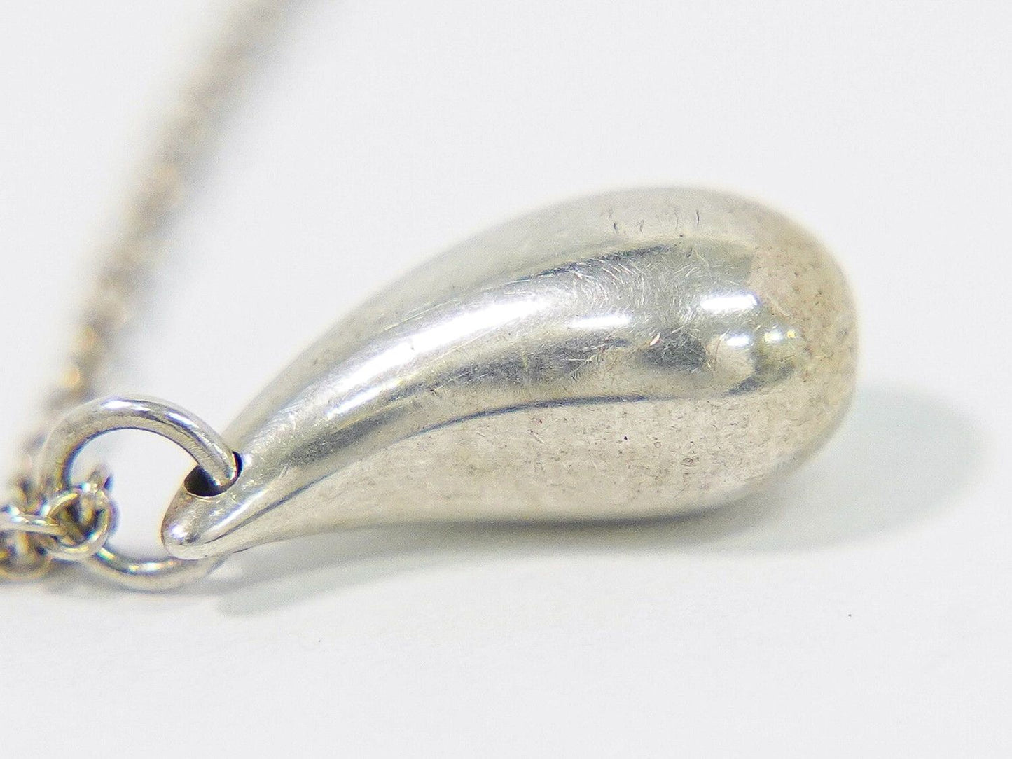 Tiffany & Co Teardrop 925 Necklace Pendant Silver — view 4