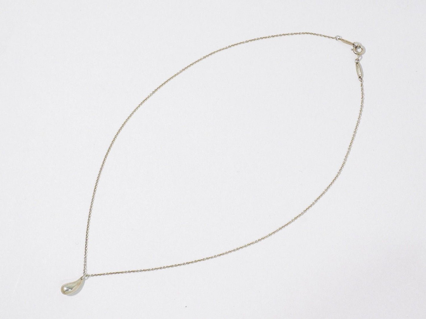 Tiffany & Co Teardrop 925 Necklace Pendant Silver — view 2