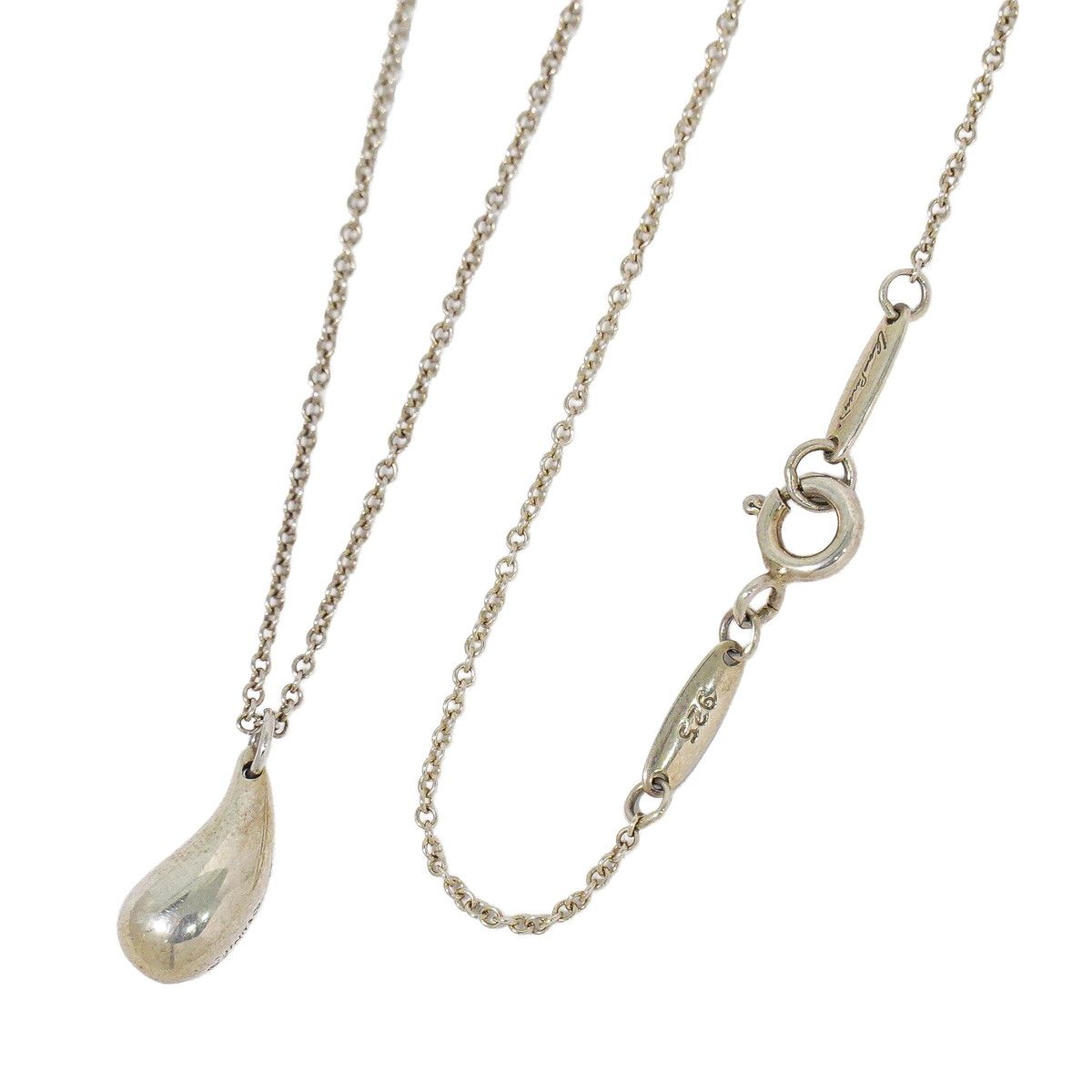 Tiffany & Co Teardrop 925 Necklace Pendant Silver
