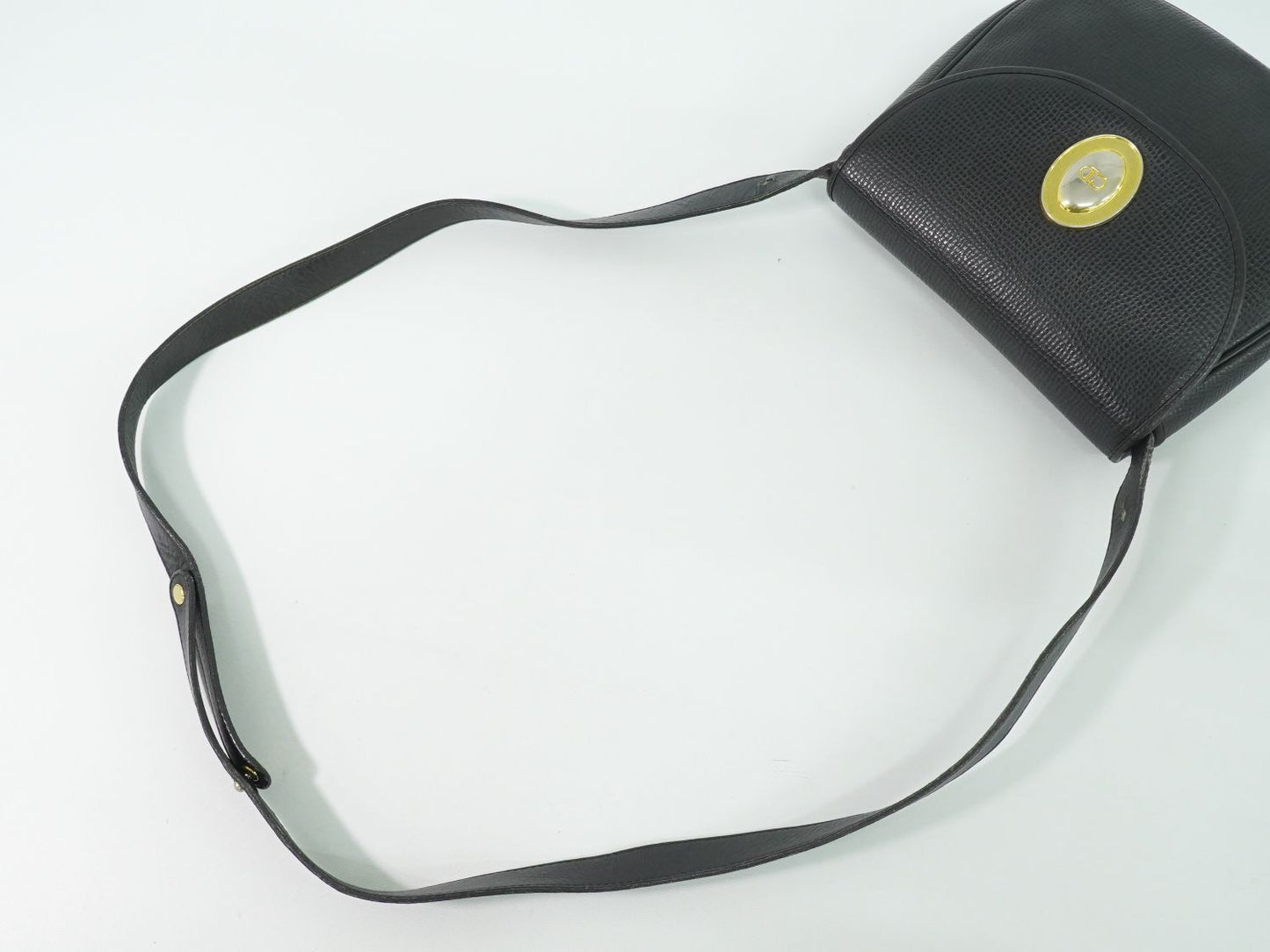 Dior Leather Shoulder Bag Pochette Black — view 4