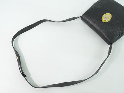 Dior Leather Shoulder Bag Pochette Black — view 4
