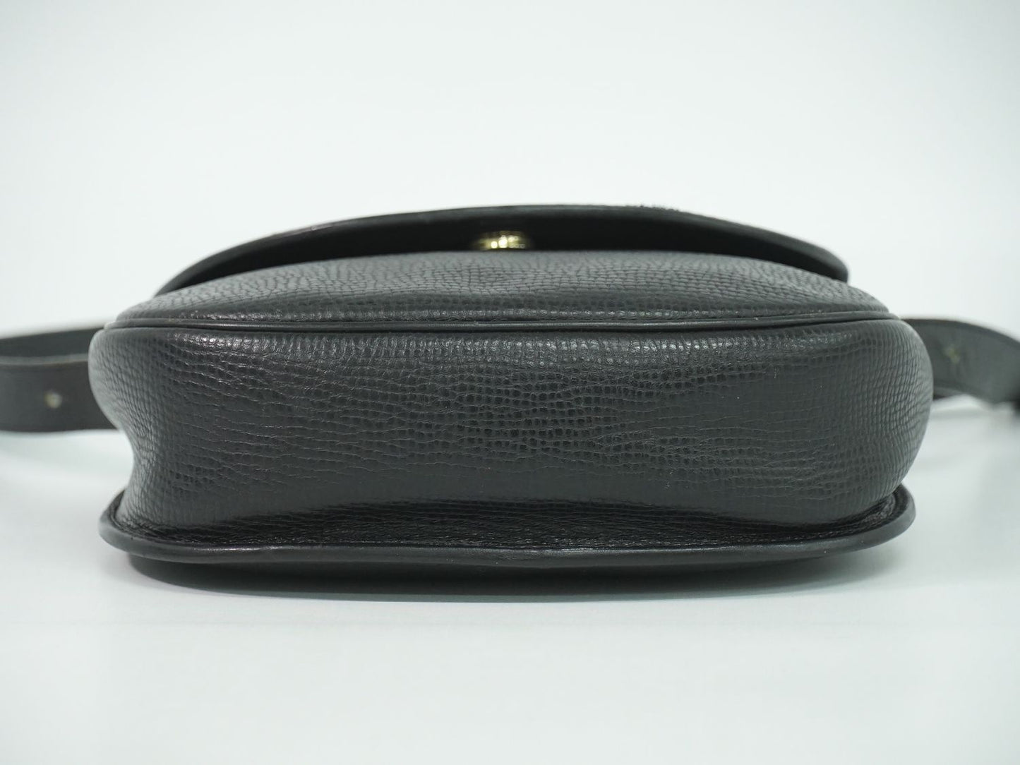 Dior Leather Shoulder Bag Pochette Black — view 3
