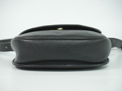 Dior Leather Shoulder Bag Pochette Black — view 3