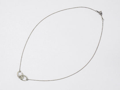 Tiffany & Co Double Loop 925 Necklace Pendant Silver — view 2