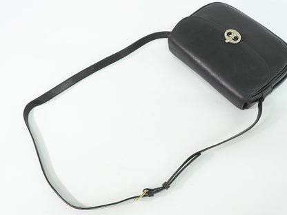 Celine Leather Shoulder Bag Pochette Black — view 4