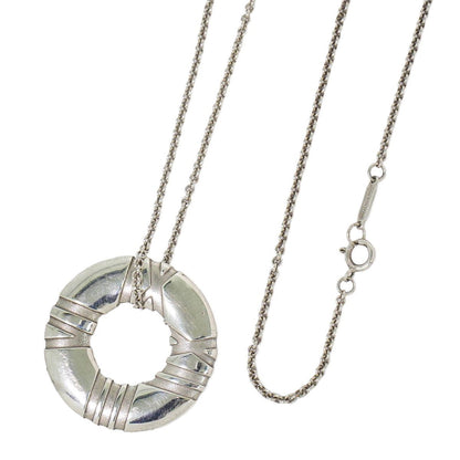 Tiffany & Co Atlas Circle 925 Necklace Pendant Silver