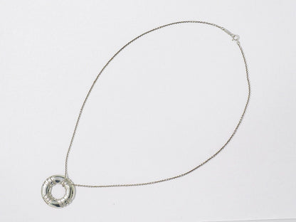 Tiffany & Co Atlas Circle 925 Necklace Pendant Silver — view 2