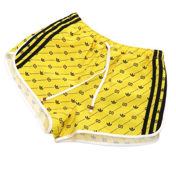 Gucci Adidas Shorts Yellow — view 7
