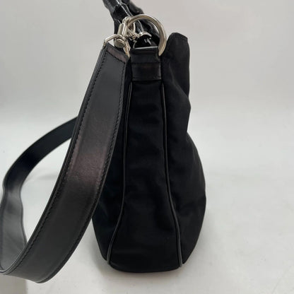 Gucci Handbag Shoulder Nylon Black Bamboo Travel — view 5