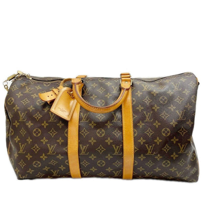 Louis Vuitton Boston Bag Monogram Keepall Bandouliere with Cadena