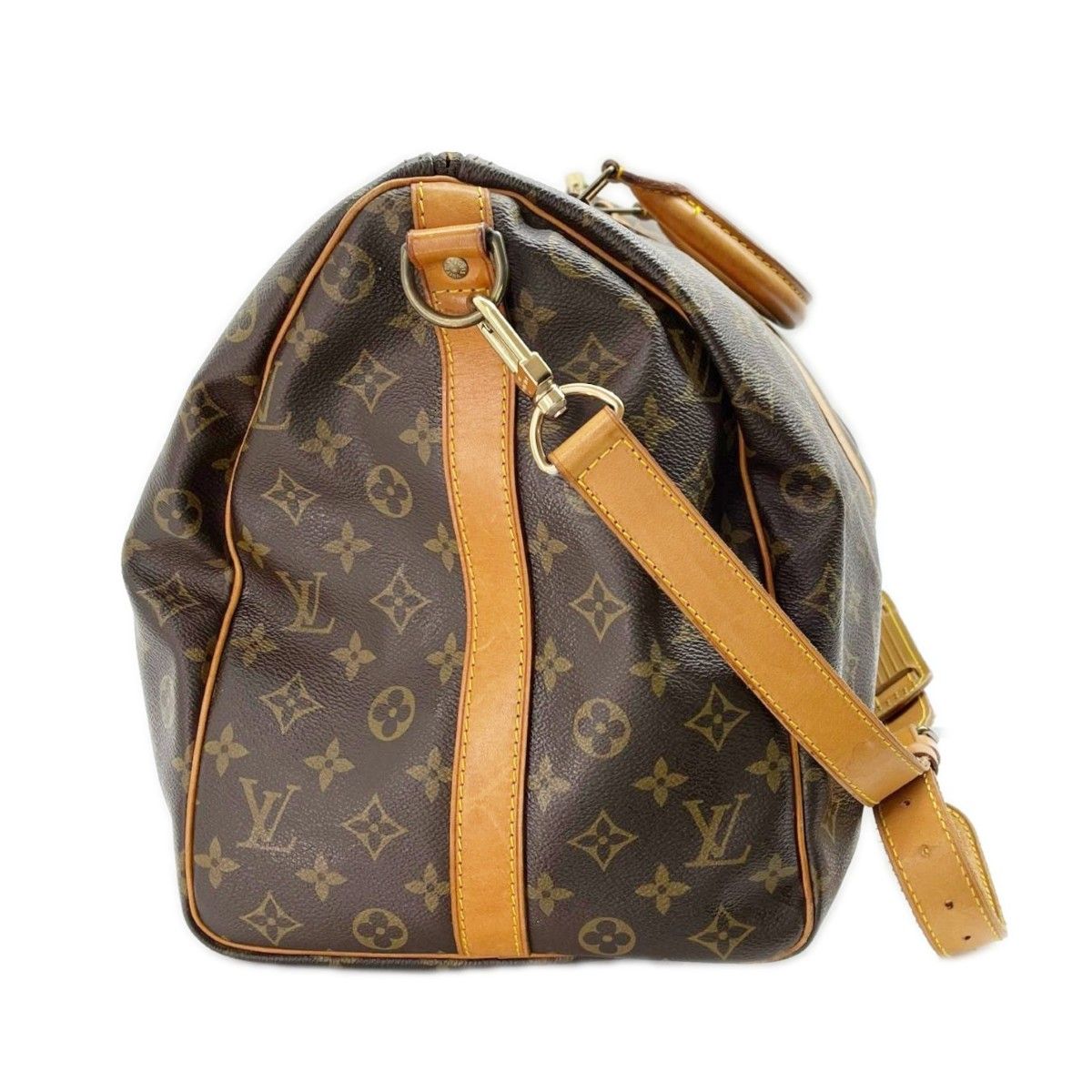 Louis Vuitton Boston Bag Monogram Keepall Bandouliere with Cadena — view 4