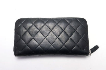Chanel Quilted GD Leather Zip Around Wallet — view 2