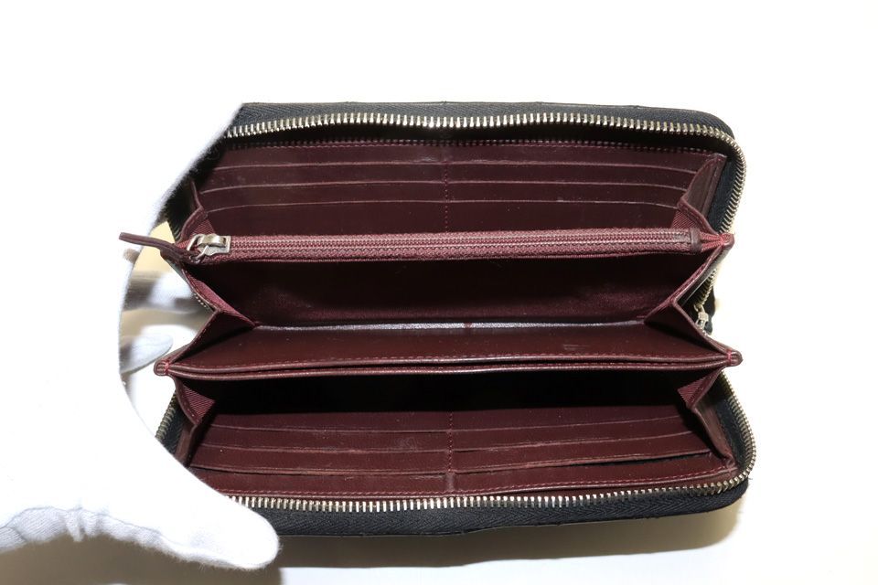 Chanel Quilted GD Leather Zip Around Wallet — view 5