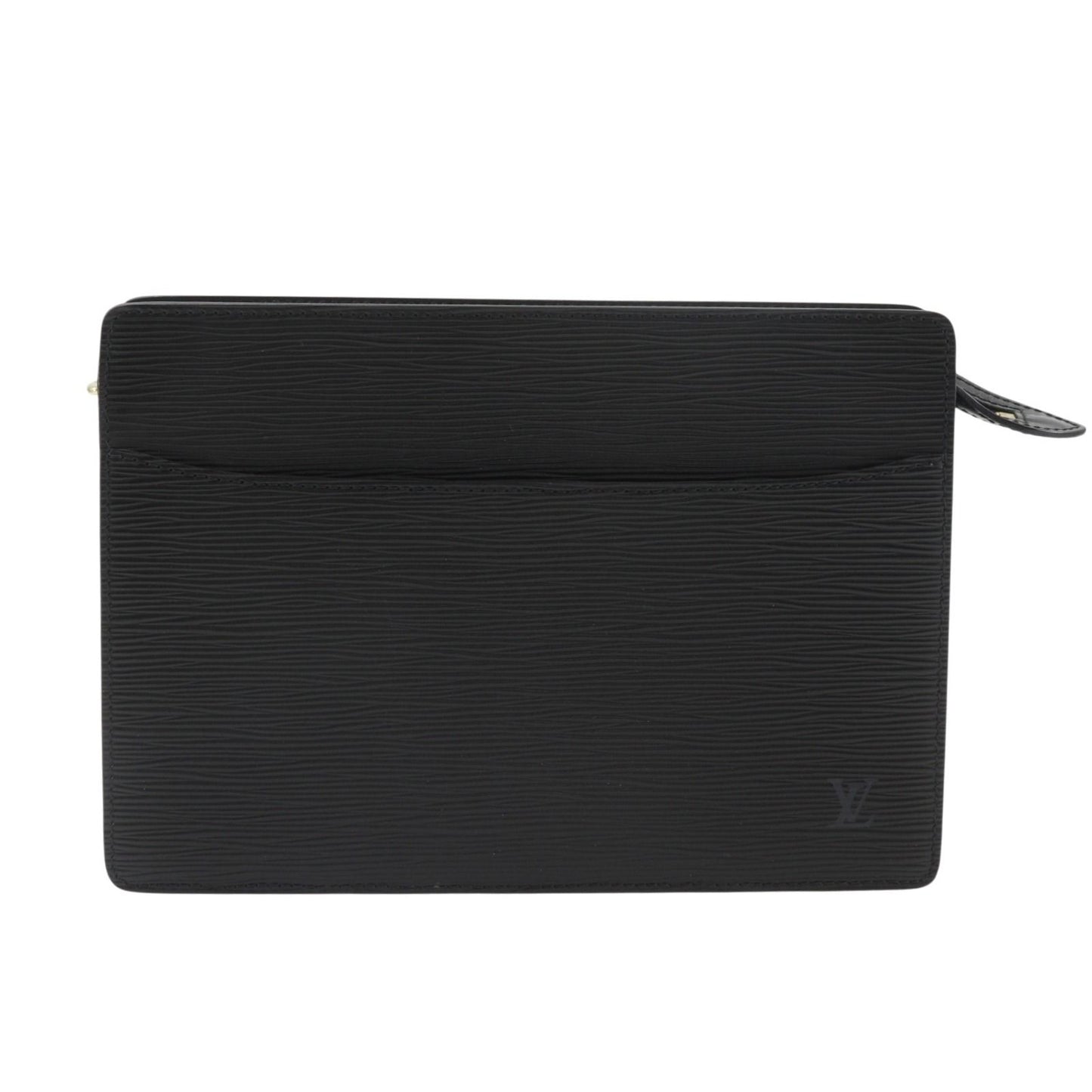 Louis Vuitton Pochette Homme Epi Leather Black Second Bag