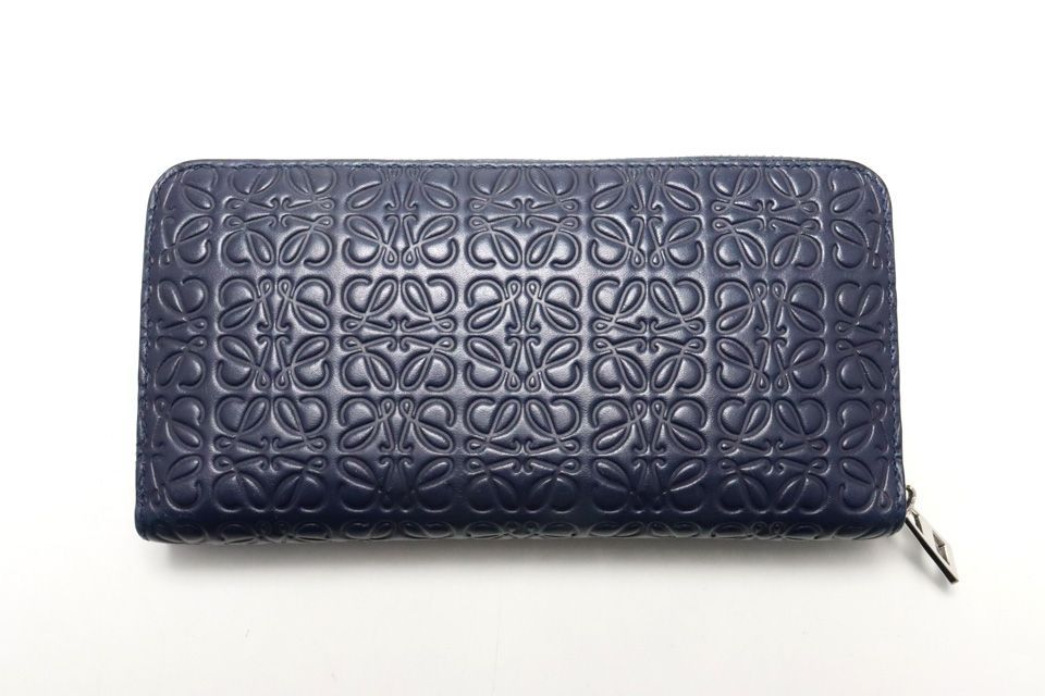 Loewe Repeat Anagram Leather Zip Around Wallet — view 2