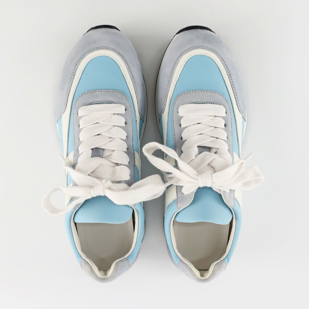 Hermes Ten Sneakers 36.5 Estimated Light Blue White Gray Shoes — view 5