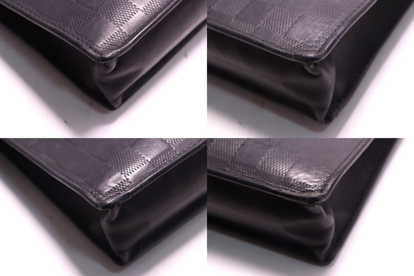 Louis Vuitton Damier Infini Stand Pouch Leather Clutch — view 4