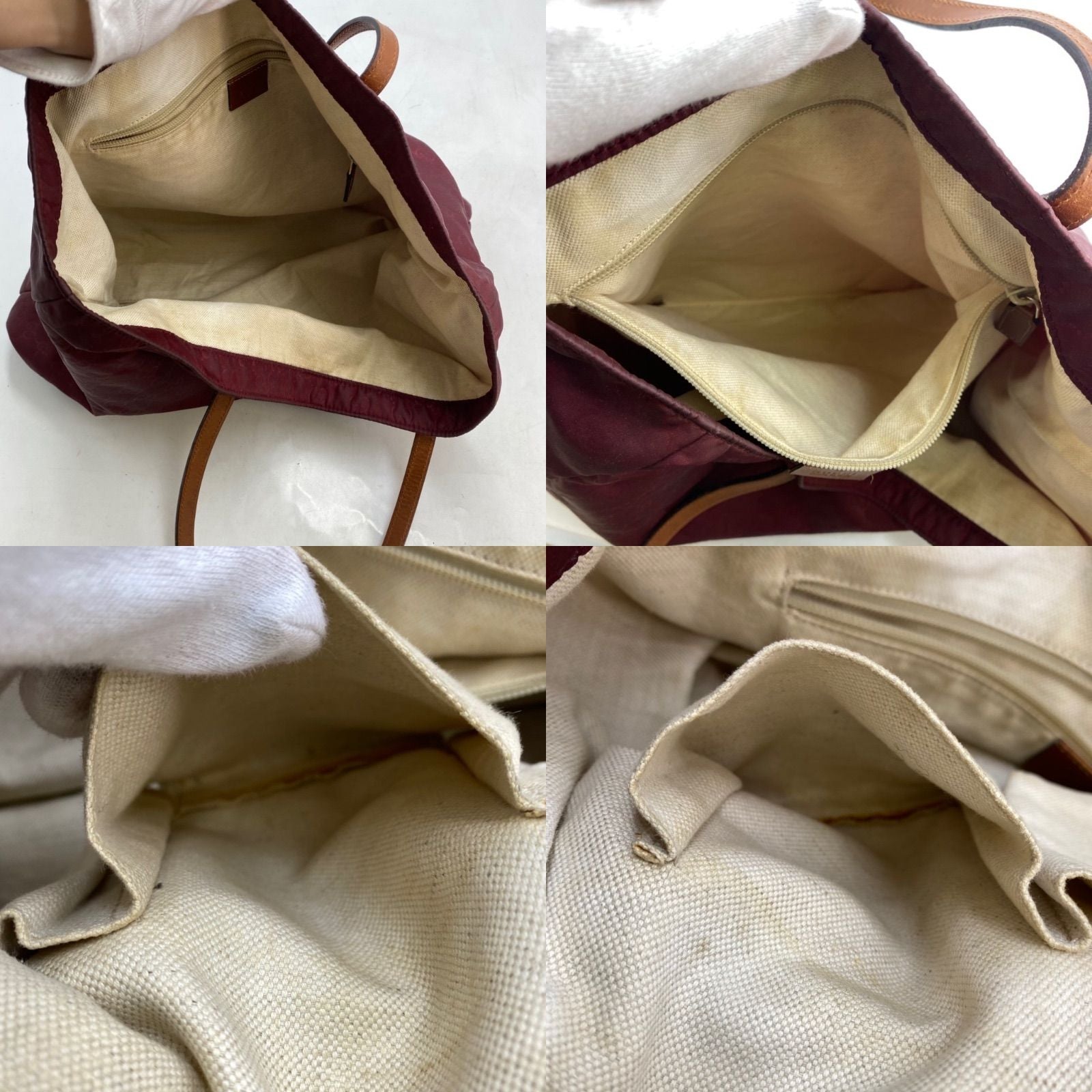 Gucci GG Nylon Tote Red — view 7