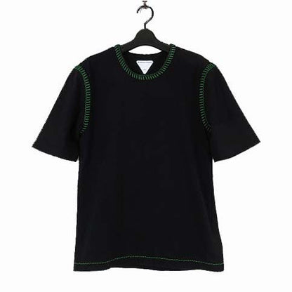 Bottega Veneta Color Stitch T-Shirt Cotton Short Sleeve M Black Green
