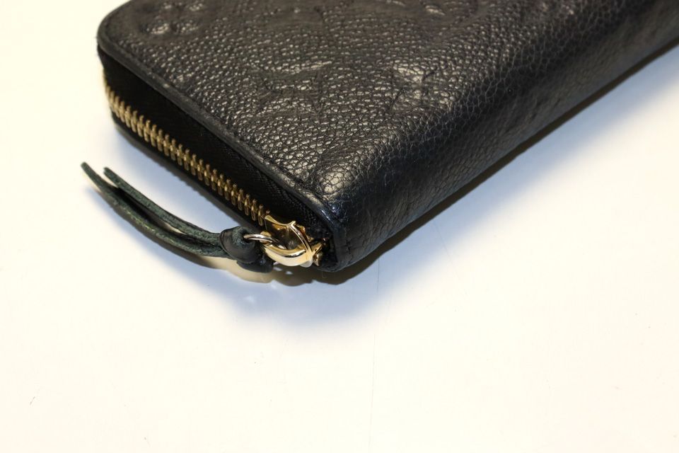 Louis Vuitton Monogram Empreinte Portefeuille Clemence Leather Zip Around Wallet — view 4
