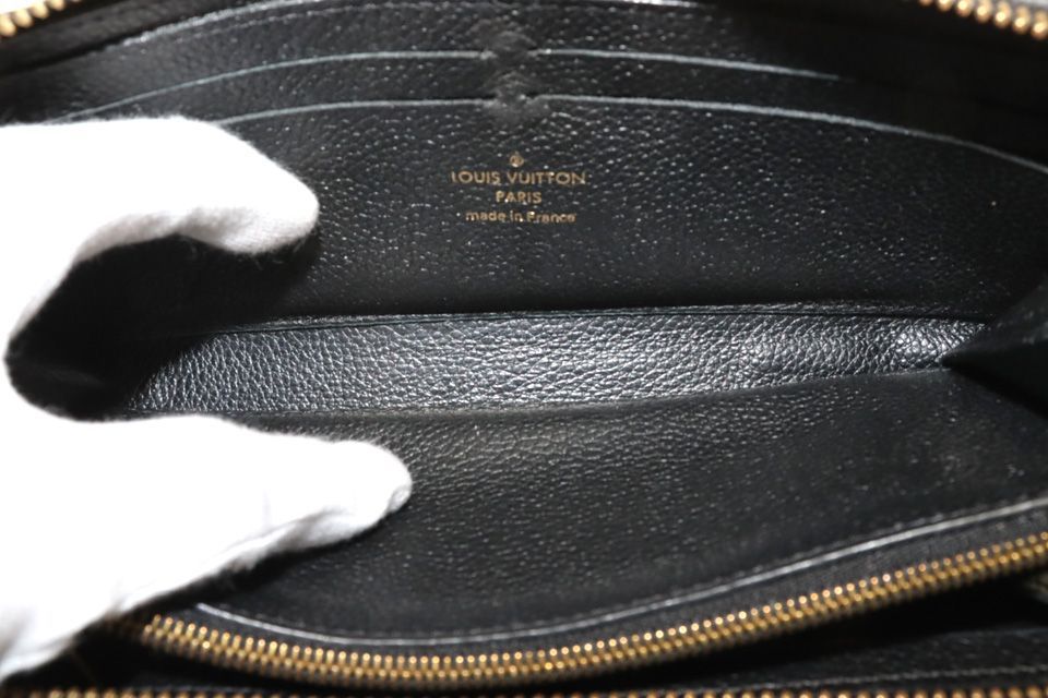 Louis Vuitton Monogram Empreinte Portefeuille Clemence Leather Zip Around Wallet — view 6