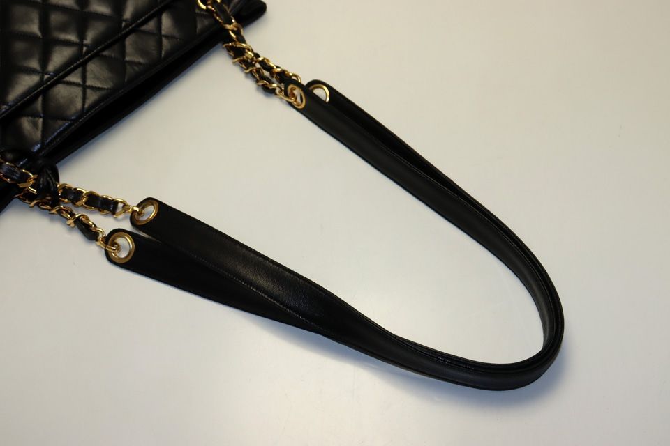 Chanel Quilted GD Leather Shoulder Bag — view 6