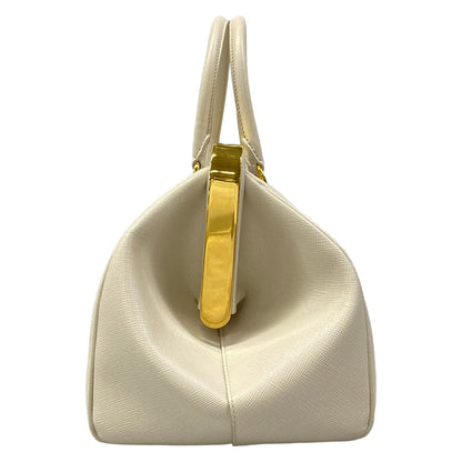 Prada Handbag Ivory Bag Opening Leather — view 2
