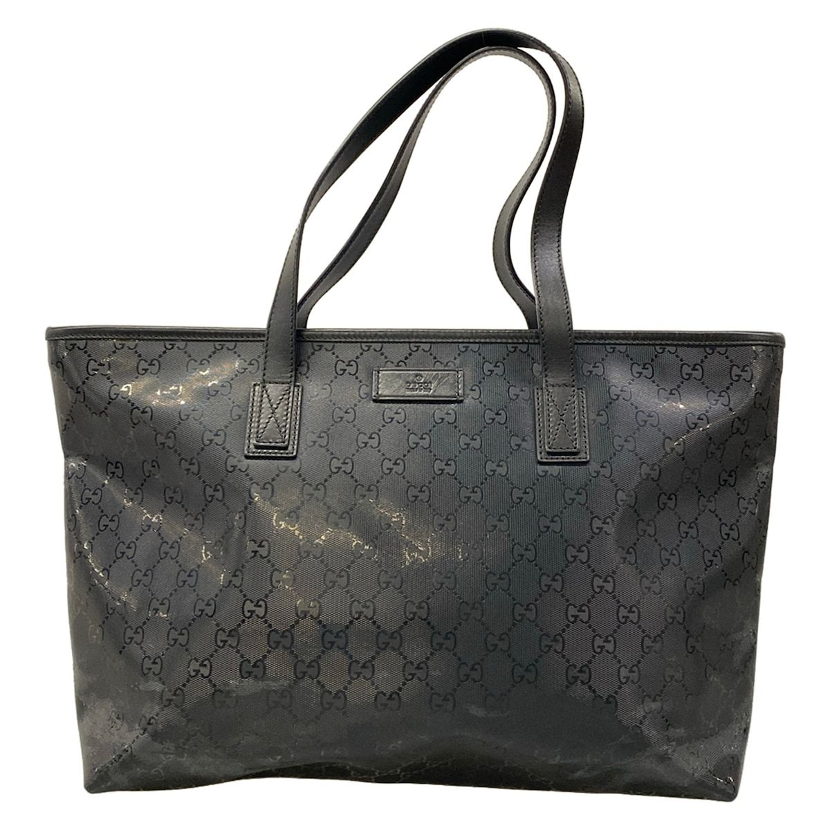 Gucci Shoulder Bag Imprime Black Leather