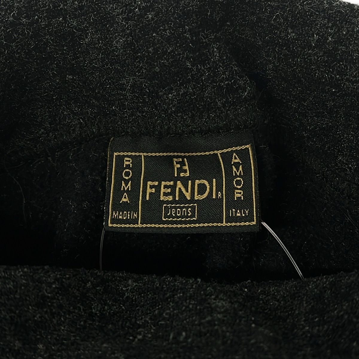 Fendi Jeans Long Sleeve Sweater I 44 Dark Gray Turtleneck — view 3
