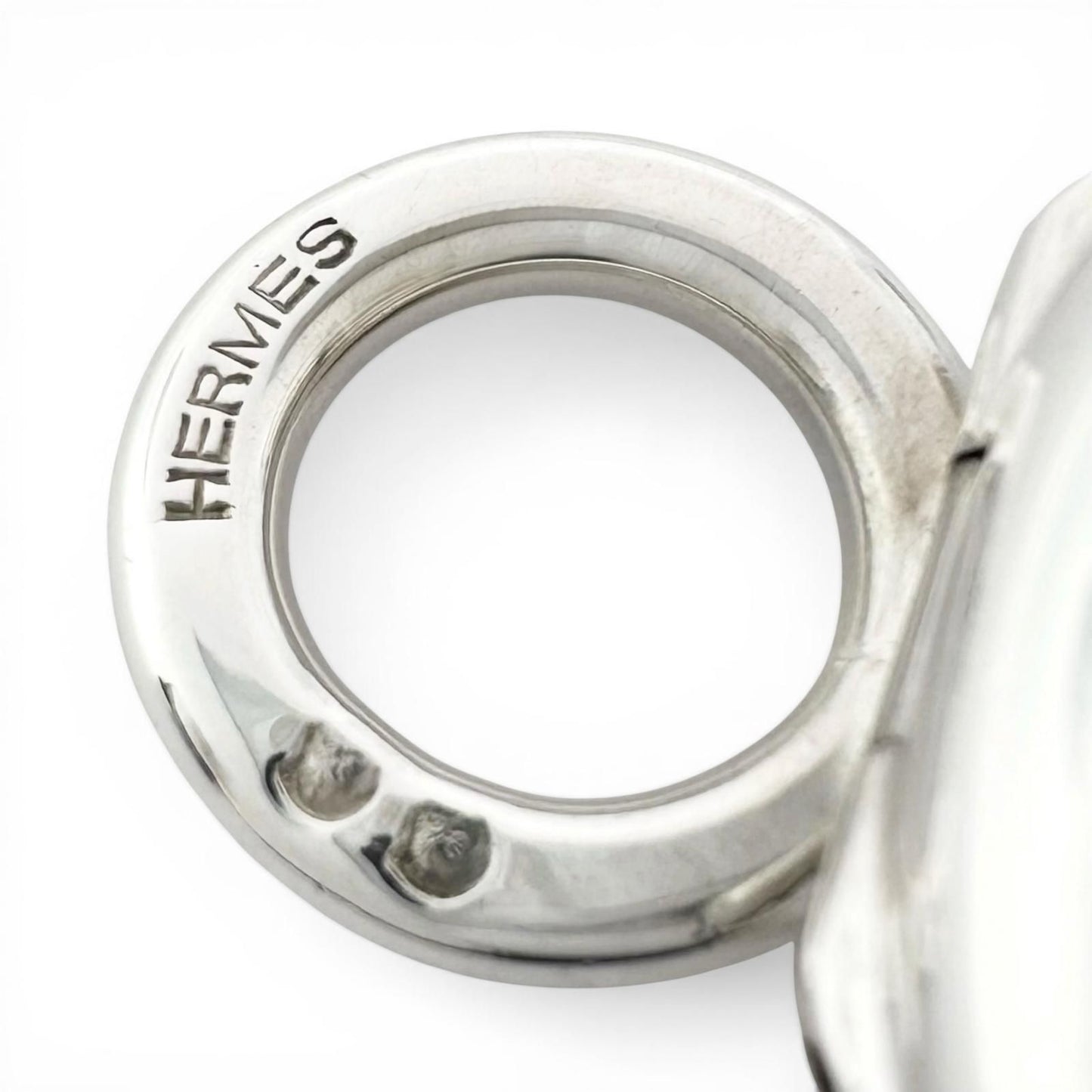 Hermes Vintage Pircas Pendant Top Silver — view 5