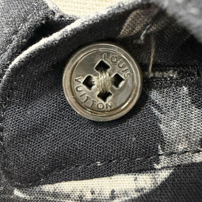 Louis Vuitton Chapman Brothers Brazza Rayon All Over Pattern Logo Button Short — view 5