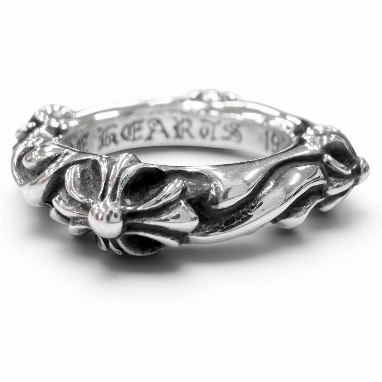 Chrome Hearts Sbt Band RG Scroll Ring Silver
