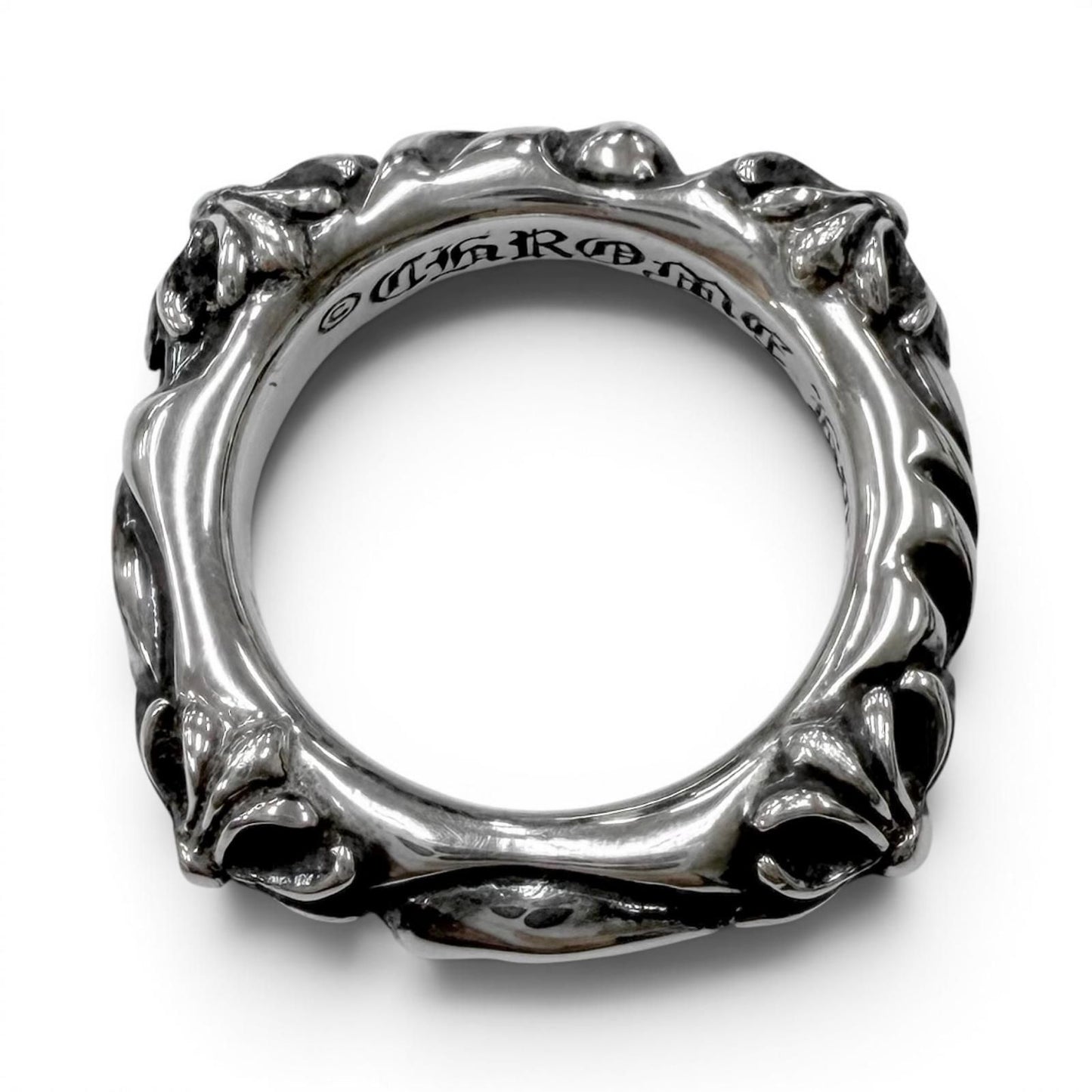 Chrome Hearts Sbt Band RG Scroll Ring Silver — view 4
