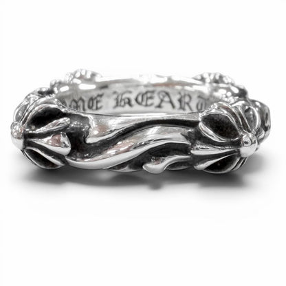 Chrome Hearts Sbt Band RG Scroll Ring Silver — view 3
