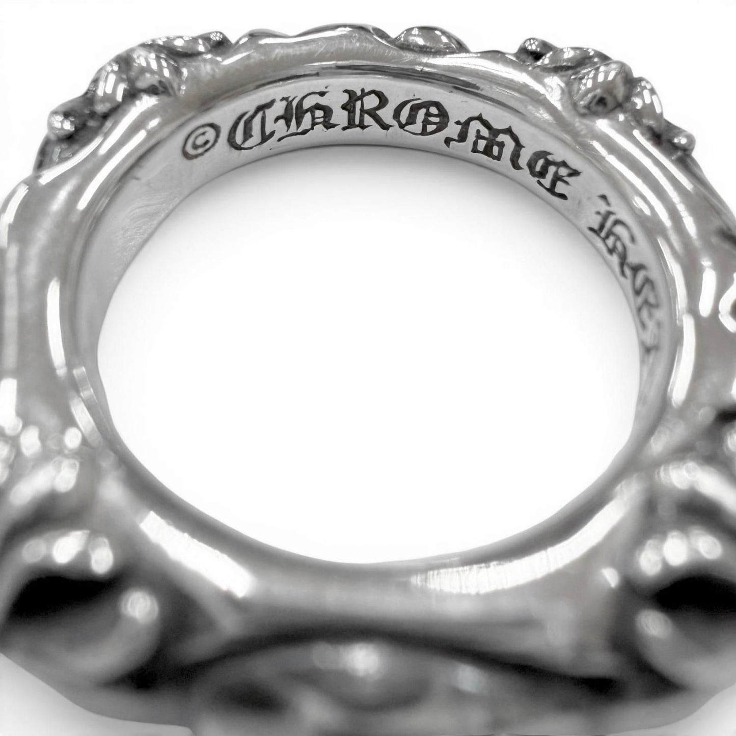 Chrome Hearts Sbt Band RG Scroll Ring Silver — view 5