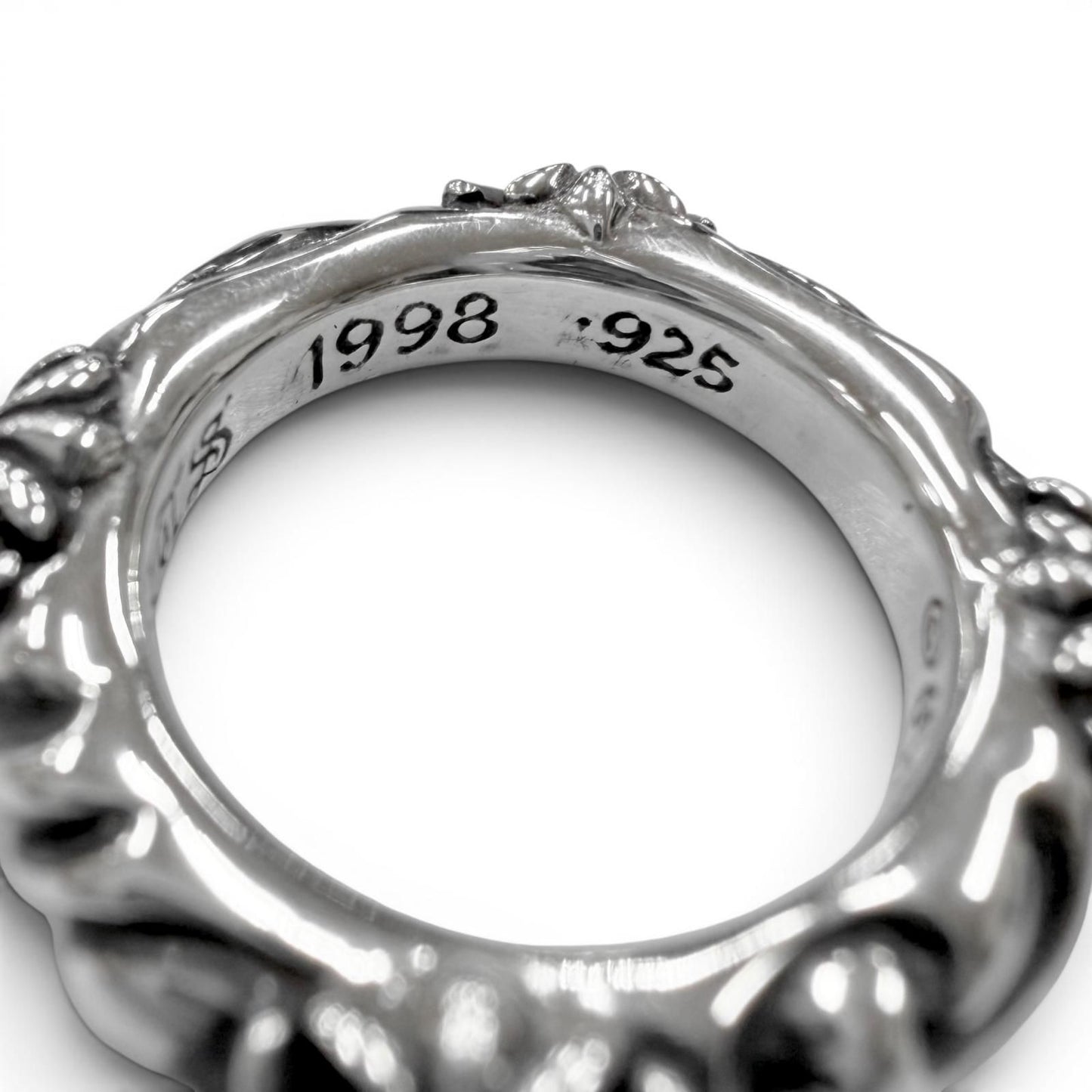 Chrome Hearts Sbt Band RG Scroll Ring Silver — view 7