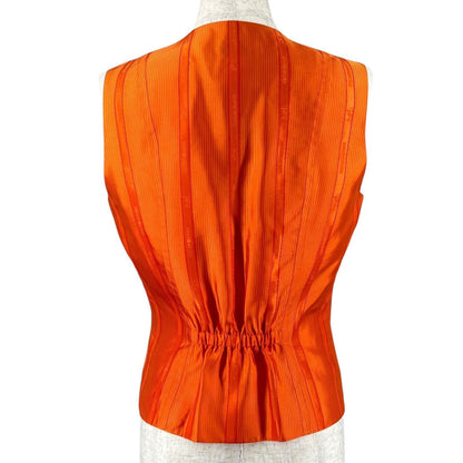 Hermes Silk 100% Allover Print Vest Gilet Multicolor 38 — view 2