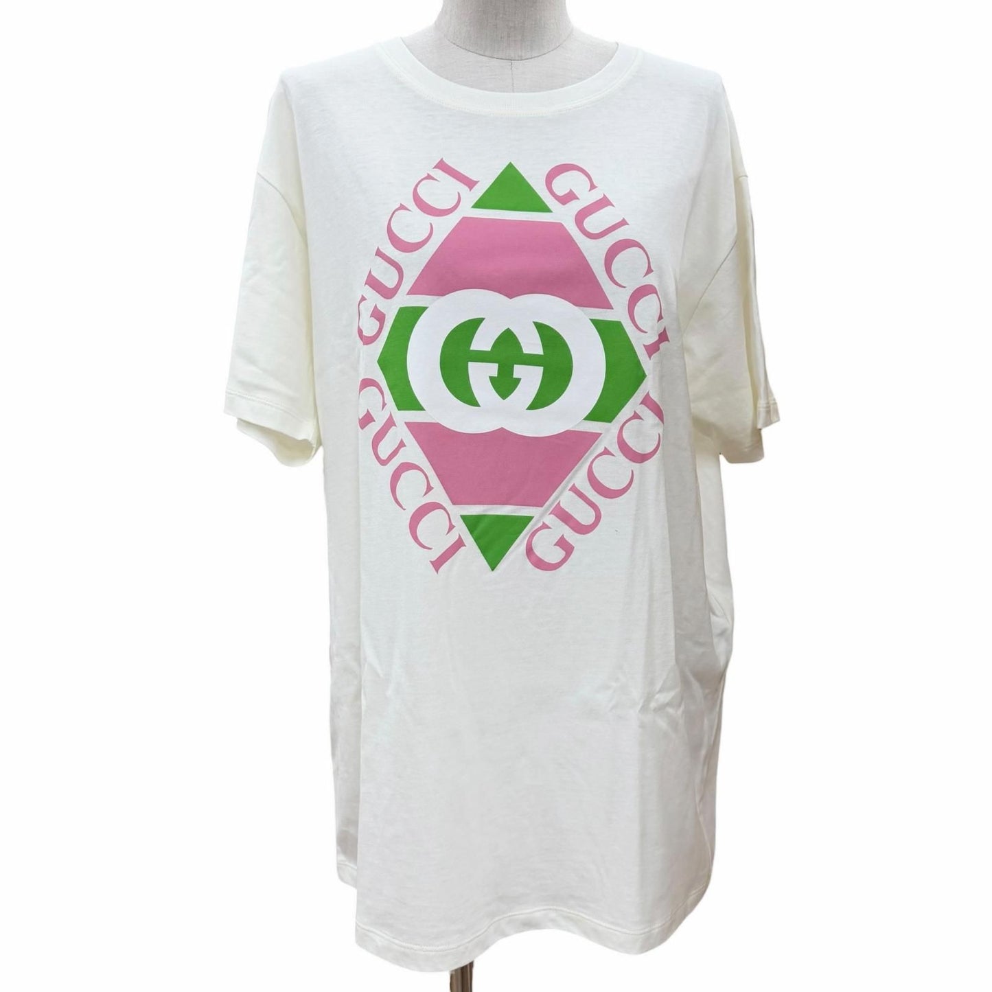 Gucci Cotton 100% Interlocking Short Sleeve T-Shirt White