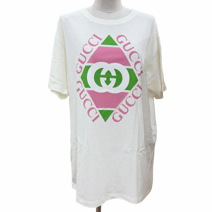 Gucci Cotton 100% Interlocking Short Sleeve T-Shirt White
