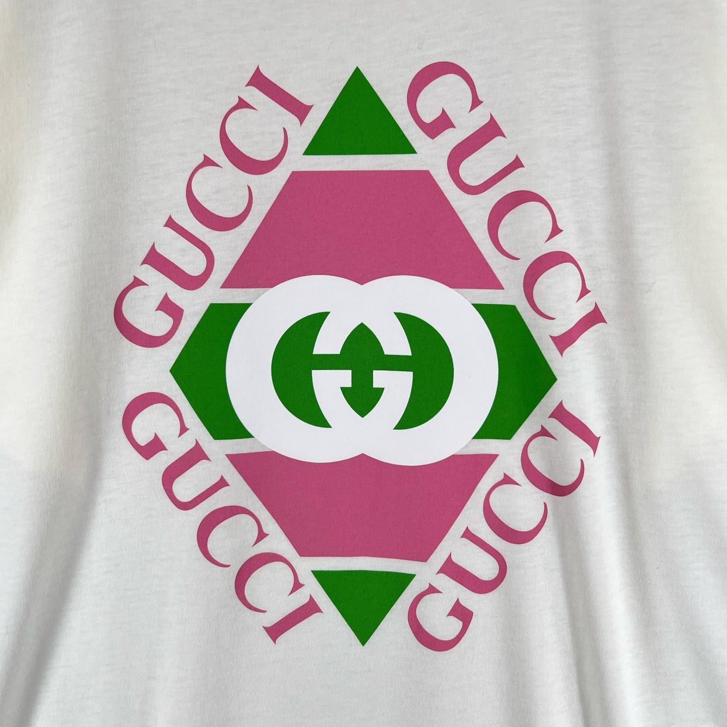 Gucci Cotton 100% Interlocking Short Sleeve T-Shirt White — view 5