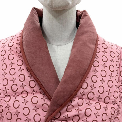 Celine Macadam Pattern Slipper Feather Shoulder Pad Down Vest — view 4