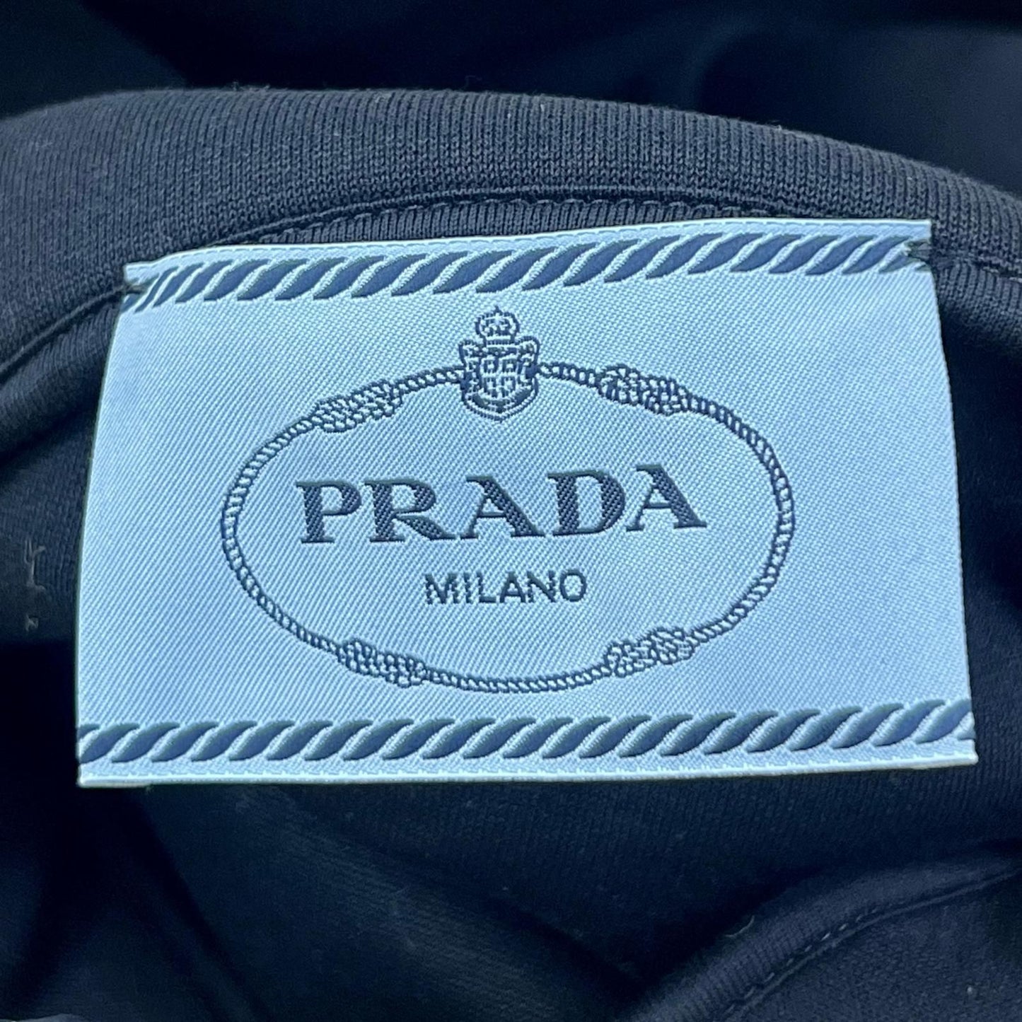 Prada Over Silhouette Hoodie Black XS — view 6
