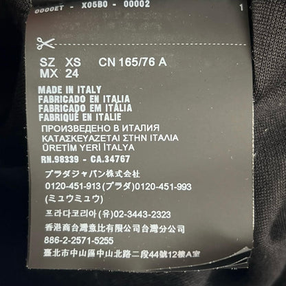 Prada Over Silhouette Hoodie Black XS — view 8